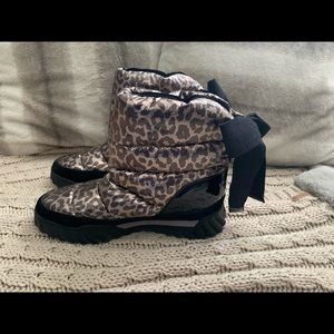 Kate Spade Frosty Leopard Print Women's Snow Boots